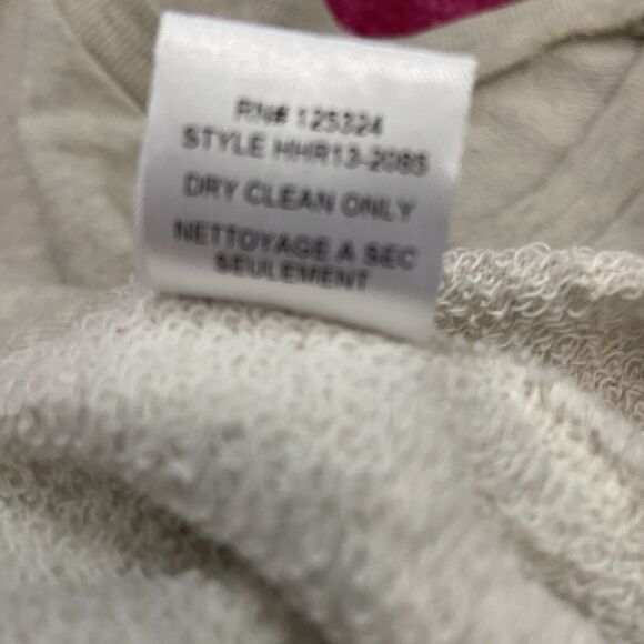 Haute Hippie Pullover Sweatshirt Longhorn Cow Skull Oatmeal Cream/Gold Size XS/S - Picture 7 of 9